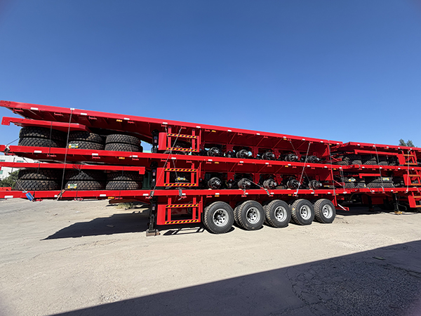 Stackable Heavy Load Flatbed Semi‑Trailer for Export